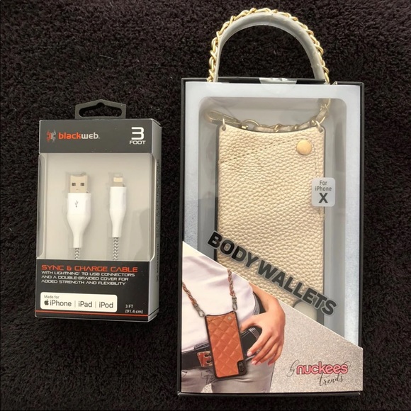 Nuckees Gold Vegan Leather Crossbody Wallet - Picture 2 of 7